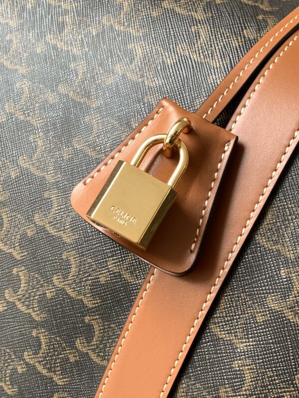 CELINE LARGE TRAVEL BAG IN TRIOMPHE CANVAS