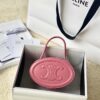 CELINE Oval minaudiere cuir triomphe