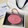 CELINE Oval minaudiere cuir triomphe