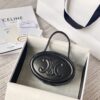 CELINE Oval minaudiere cuir triomphe