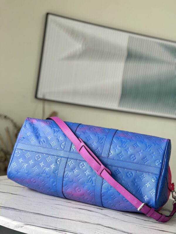 Louis Vuitton Keepall 50B Taurillon Illusion Blue/Pink