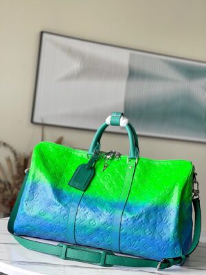 Louis Vuitton Keepall 50B Taurillon Illusion Blue/Green