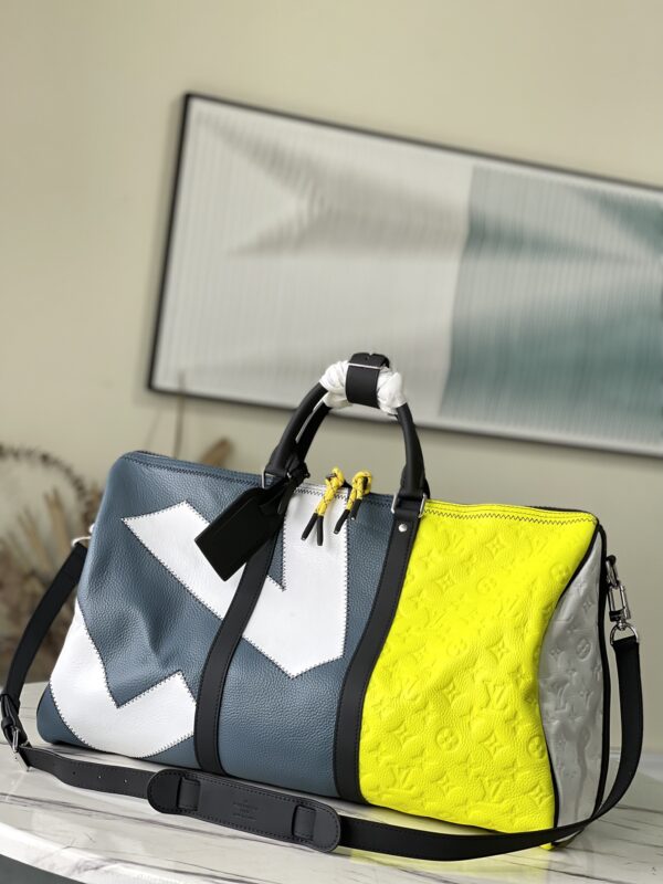 Louis Vuitton Keepall Bandoulière 50B Blue/Yellow
