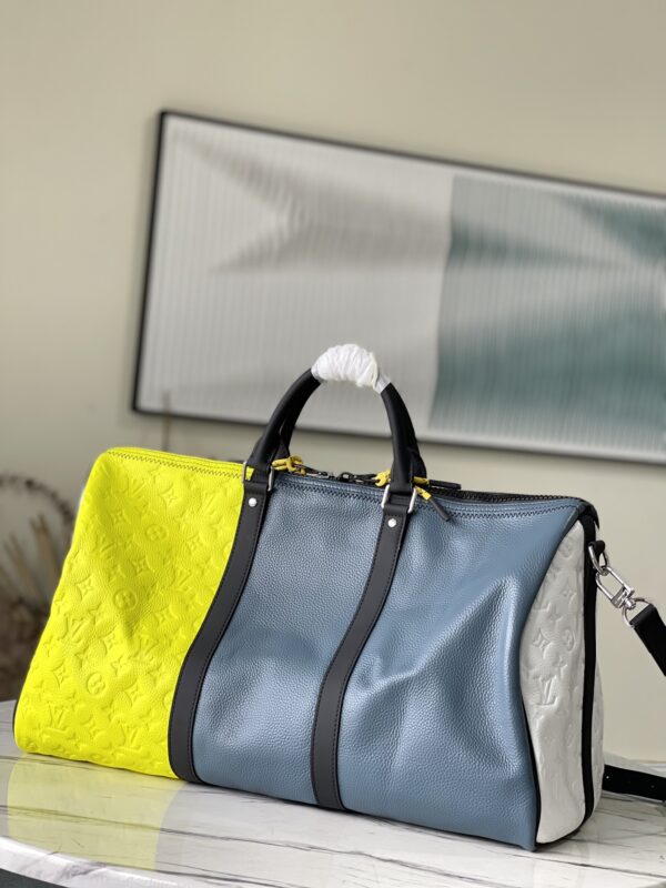 Louis Vuitton Keepall Bandoulière 50B Blue/Yellow