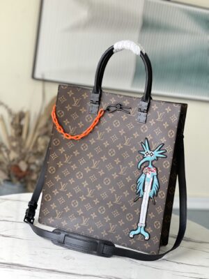 Louis Vuitton Monogram Friends Sac Plat Bag 2WAY Tote Bag Shoulder Bag