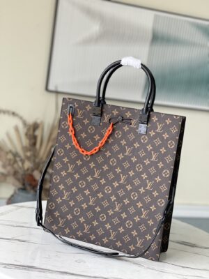 Louis Vuitton Monogram Sack Plat Monogram Canvas Brown Neon Virgil Abloh Tote Bag