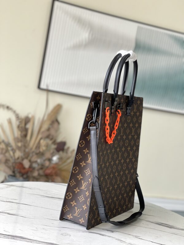 Louis Vuitton Monogram Sack Plat Monogram Canvas Brown Neon Virgil Abloh Tote Bag