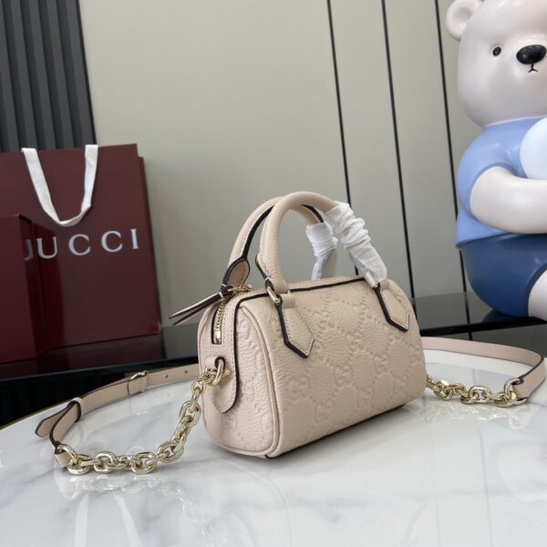 GUCCI EMBLEM MINI BOSTON BAG