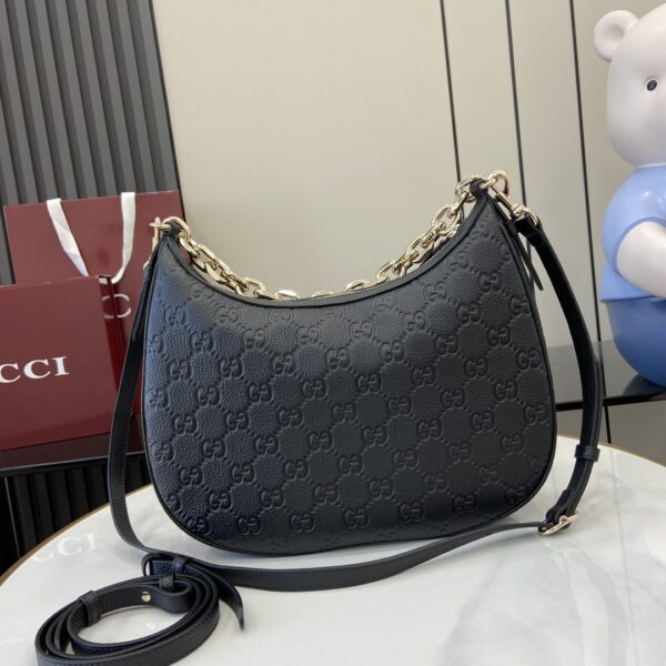 GUCCI EMBLEM LARGE SHOULDER BAG