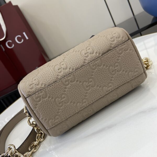GUCCI EMBLEM MINI BOSTON BAG