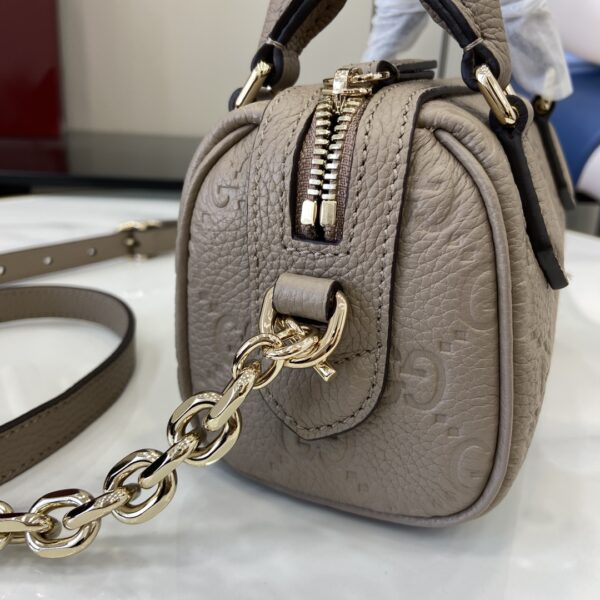 GUCCI EMBLEM MINI BOSTON BAG