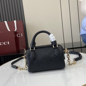 GUCCI EMBLEM MINI BOSTON BAG