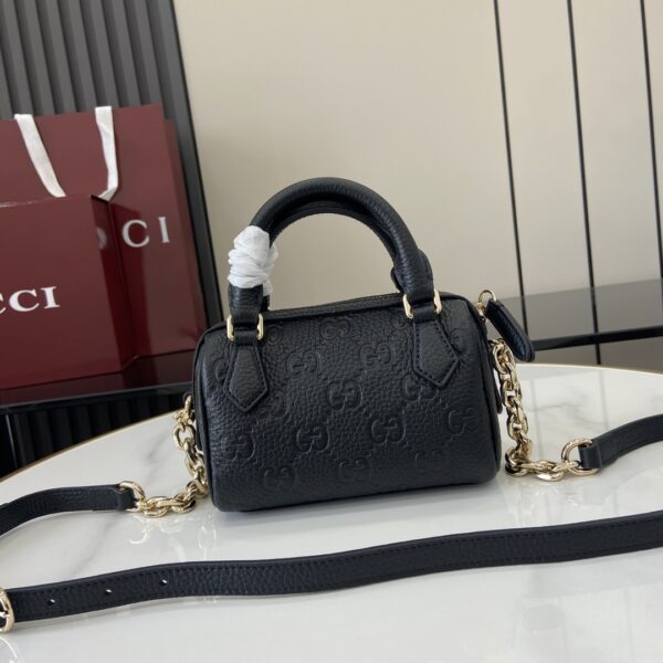 GUCCI EMBLEM MINI BOSTON BAG