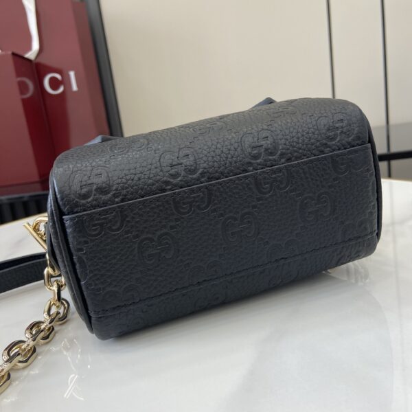 GUCCI EMBLEM MINI BOSTON BAG