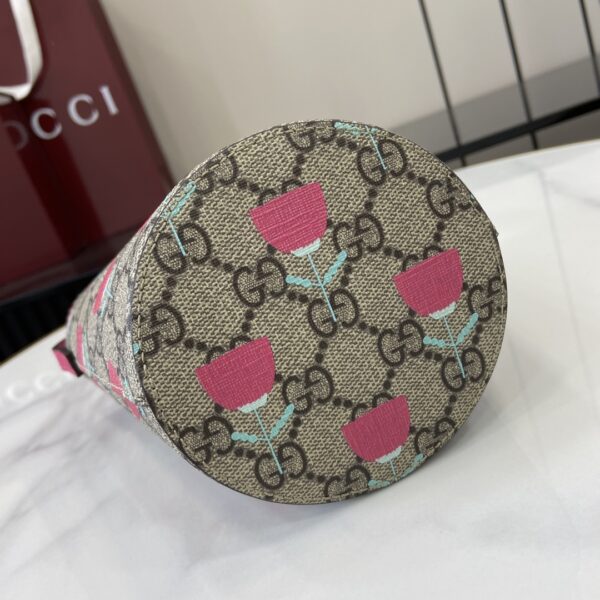 GUCCI CHILDREN’S PRINTED GG BUCKET BAG