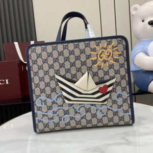 GUCCI CHILDREN’S PRINTED GG TOTE BAG