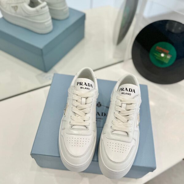 White casual platform shoes