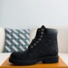 Wheat colored letter ankle boots
