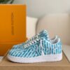 Canvas embroidered lettering sneakers