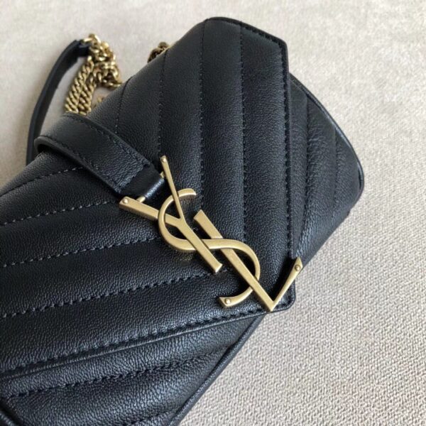 YSL Chevron Monogram Classic Baby Chain Bag