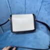 YSL SOLFERINO SMALL SATCHEL IN CANVAS AND BOX SAINT LAURENT LEATHER