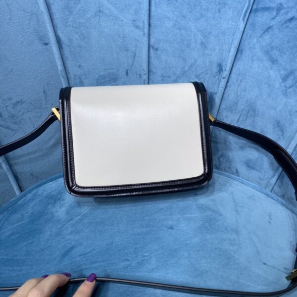 YSL SOLFERINO SMALL SATCHEL IN CANVAS AND BOX SAINT LAURENT LEATHER