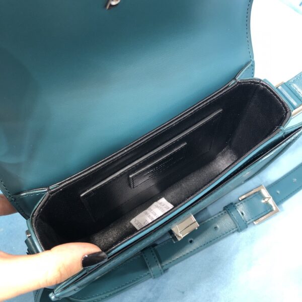 YSL SOLFERINO SMALL SATCHEL IN BOX SAINT LAURENT LEATHER