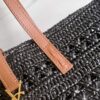 YSL PANIER MEDIUM BAG IN CROCHET RAFFIA