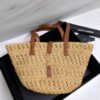 YSL PANIER SMALL BAG IN CROCHET RAFFIA