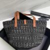 YSL PANIER SMALL BAG IN CROCHET RAFFIA
