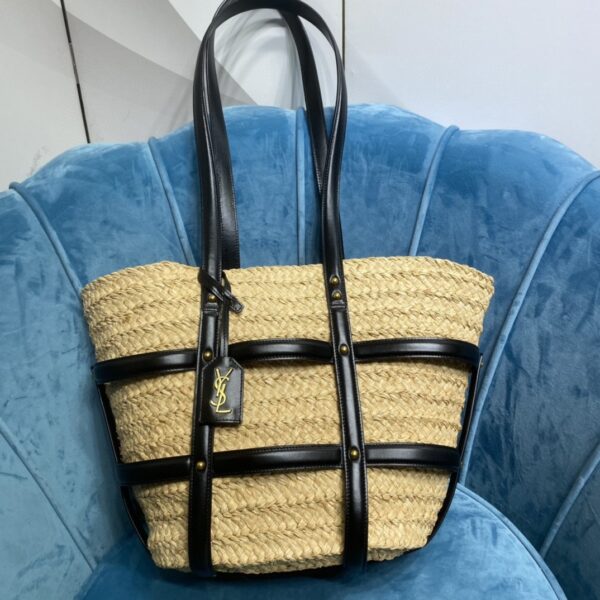 YSL Panier woven tote bag