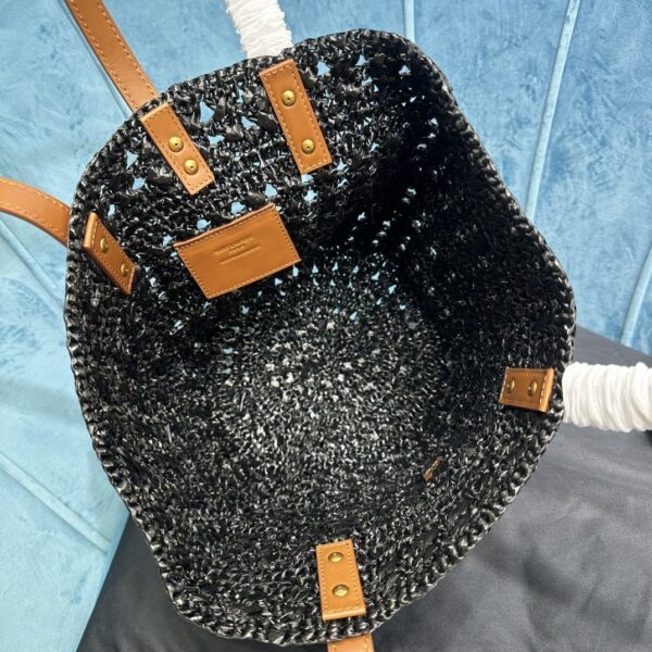 YSL PANIER SMALL BAG IN CROCHET RAFFIA