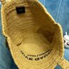 YSL RIVE GAUCHE SUPPLE TOTE BAG IN RAFFIA CROCHET