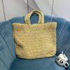 YSL RIVE GAUCHE SUPPLE TOTE BAG IN RAFFIA CROCHET
