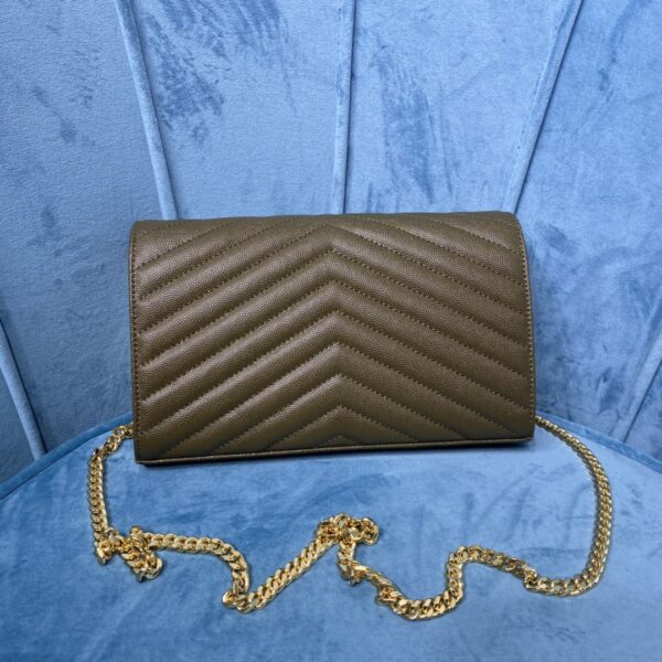 YSL CASSANDRE MATELASSÉ CHAIN WALLET