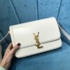 YSL SOLFERINO MEDIUM SATCHEL IN CANVAS AND BOX