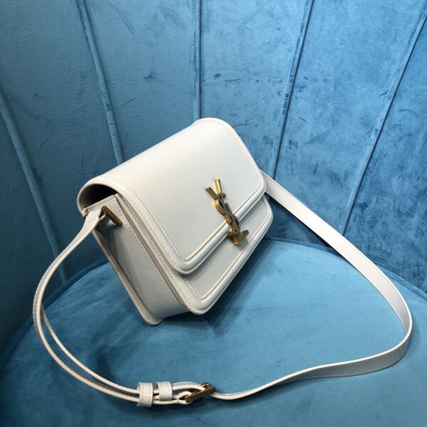 YSL SOLFERINO MEDIUM SATCHEL IN CANVAS AND BOX