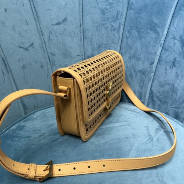 YSL SOLFERINO MEDIUM SATCHEL IN CANVAS AND BOX
