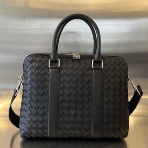 BOTTEGA VENETA BV Slim Intrecciato Briefcase