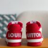 Red men's sports shoes