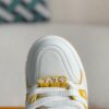 High-top orange sneakers