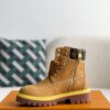 「#2511」Wheat colored letter ankle boots