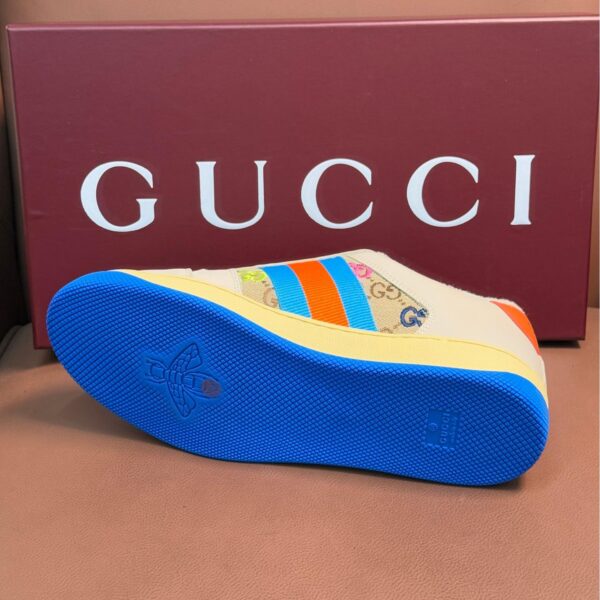 Fluffy colorful sneakers