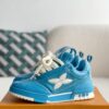 Blue men's sports shoes