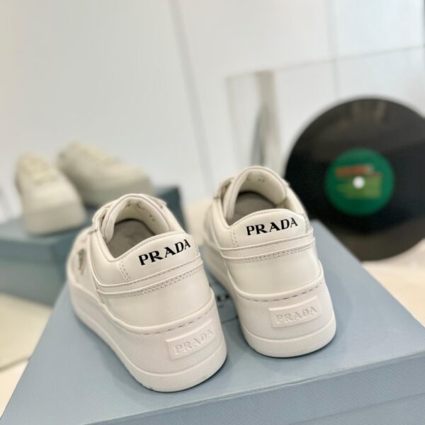 White casual platform shoes