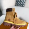 「#2511」Wheat colored letter ankle boots