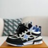 Black low-top skate shoes