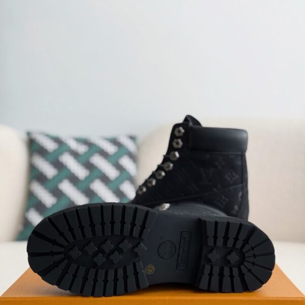 Wheat colored letter ankle boots