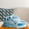 BLUE TRAINER CANVAS SNEAKERS