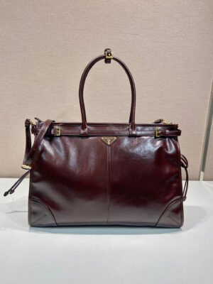 Prada Bonnie extra large leather handbag
